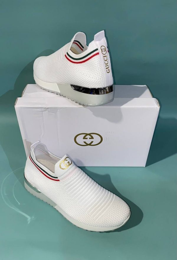 Gucci Women Designer GG Trainers in White Colour Gucci Women Designer GG Trainers in White Colour