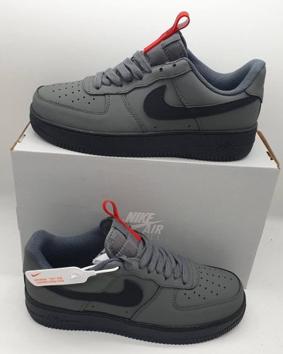 Nike Air Force 1 Grey Red Sneakers