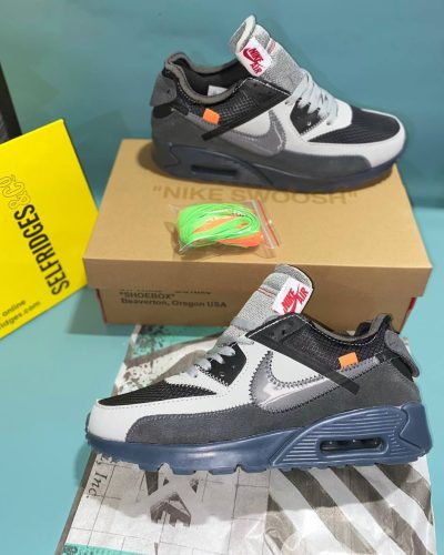 Nike Air Max 90s Grey Black Sneakers Comes with Box
