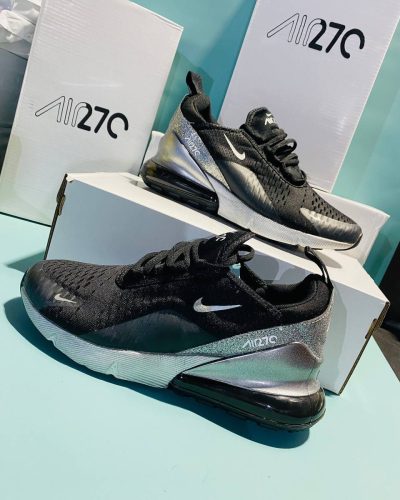 Nike 270s Black Silver Sneakers Nike 270s Black Silver Sneakers