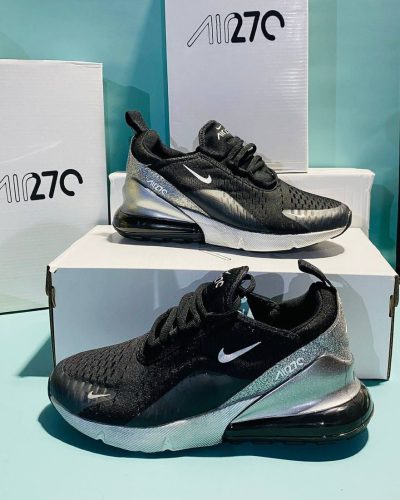Nike 270s Black Silver Sneakers