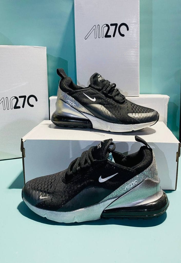 Nike 270s Black Silver Sneakers