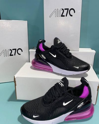 Nike 270s Black Purple Sneakers