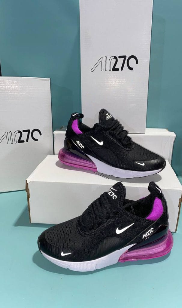 Nike 270s Black Purple Sneakers