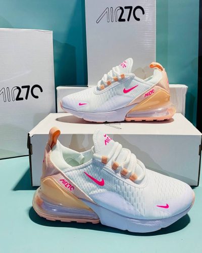 Nike 270s White Peach Sneakers