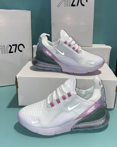 Nike Air Max 270s Summit White Regal Pink Women Sneakers