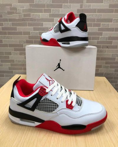Nike Air JORDAN 4s Women's Fire Red Trainers Reps