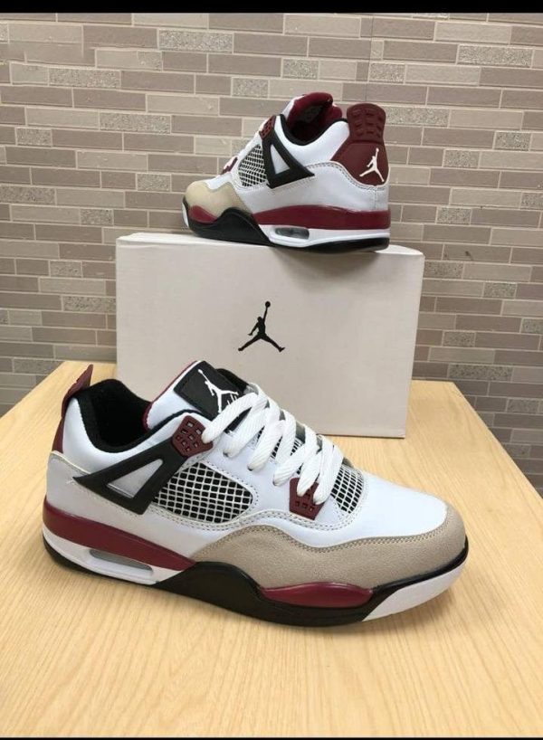 Nike Air JORDAN 4s White Brown Trainers