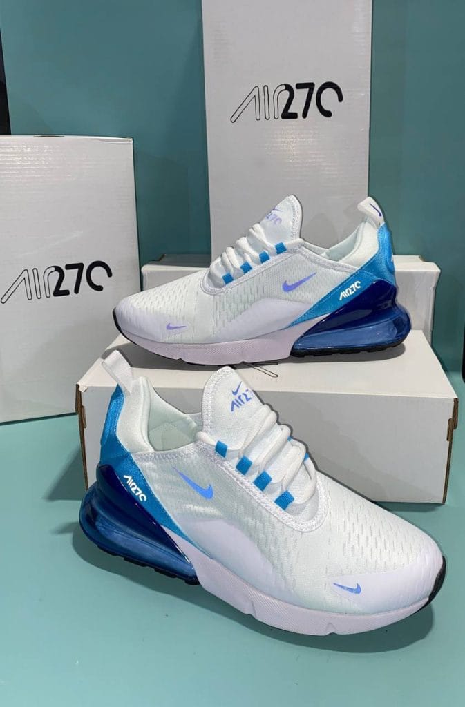 Nike 270s White Blue Sneakers