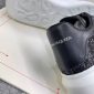 ALEXANDER MCQUEEN Leather-trimmed glitter sneakers