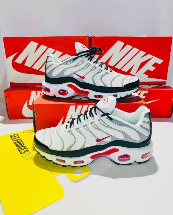 Nike Air Max Plus White Red Sneakers