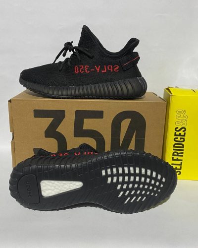 Adidas SPLY 350 Yeezy Shoes Comfort Trainer In Black Red