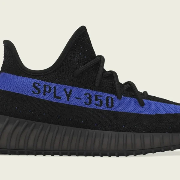 Adidas SPLY 350 Yeezy Shoes Comfort Trainer In Black & Blue Line