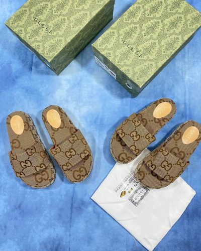 Selfridges Slippers Gucci Canvas Platform Slides Sliders Women DH Gate Comes with Box