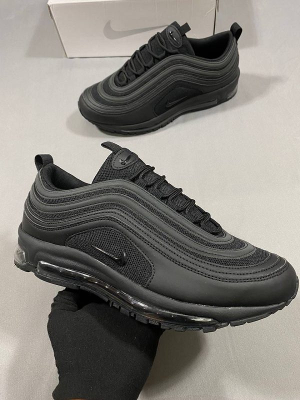 Nike Airmax 97s Sneakers in black color with black logo Nike Airmax 97s Sneakers in black color with black logo