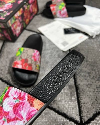 DH Gate Floral Gucci Slider Supreme Bloom Slides Cheap comes with Box & Paper work