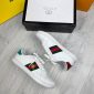 Ladies Gucci Ace womens Shoes White Bee Trainers