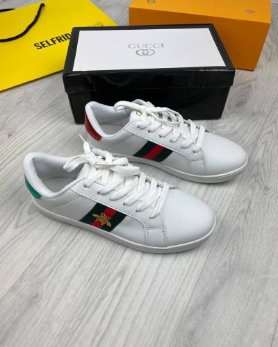 Gucci Ace Bee Women's White Sneakers