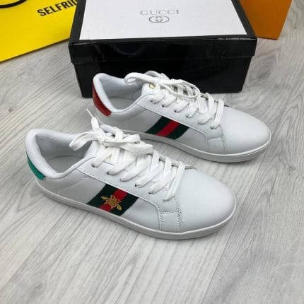 Gucci Ace Bee Women's White Sneakers