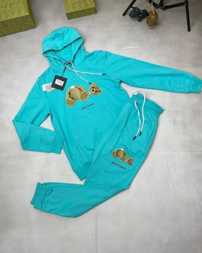 Palm Angels Bear Classic Tracksuit For Men’s Replica in blue color
