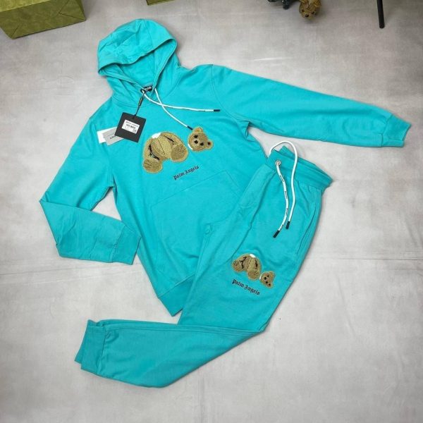 Palm Angels Bear Classic Tracksuit For Men’s Replica in blue color