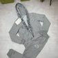 Moncler Men Women Replica Full Tracksuits in grey color