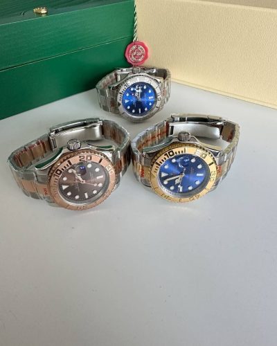 Rolex Yacht Master in 3 Different Colors with Chain Strap