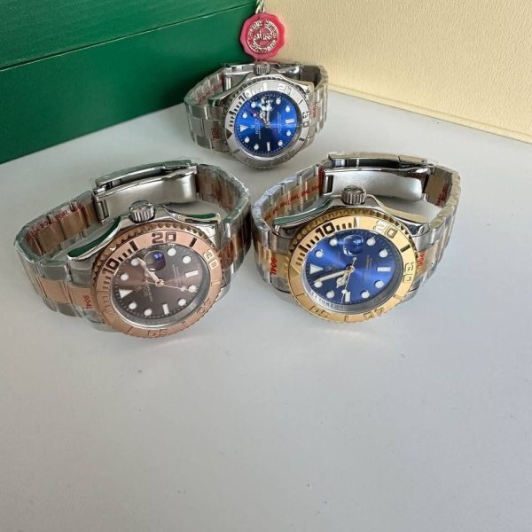 Rolex Yacht Master in 3 Different Colors with Chain Strap