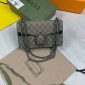 Gucci Dionysus GG Supreme Mini Clutch Luxury Chain Bag for Women In Black Suede