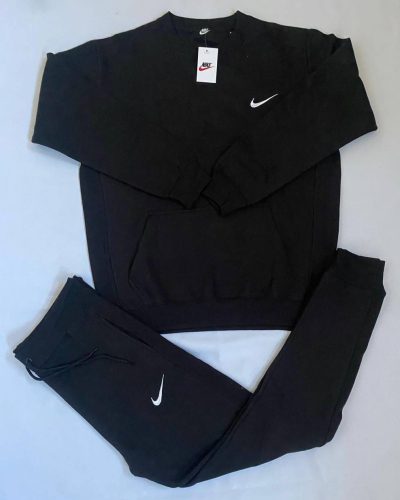 Nike Round Neck Tracksuit in black color