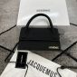 Jacquemus Le Chiquito Mini Foldover Bag Premium Replica Tote with Long Strap In Black Color