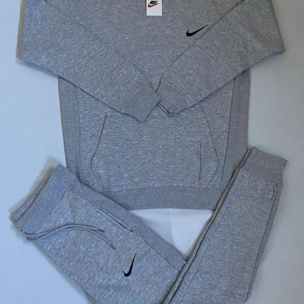 Nike Round Neck Tracksuit in grey color