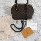 Louis Vuitton LV Square Box Replica Alma PM Crossbody Bag Brown Faux Leather Designer Handbag for Women