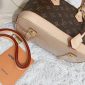 Bottom Base View Displaying Quality and Stitching of Replica Alma Handbag