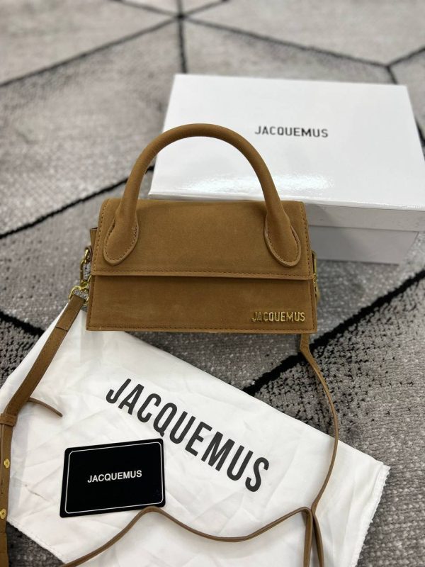 Jacquemus Le Chiquito Mini Foldover Bag Premium Replica Tote with Long Strap In Brown Color Jacquemus Le Chiquito Mini Foldover Bag Premium Replica Tote with Long Strap In Brown Color