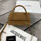 Jacquemus Le Chiquito Mini Foldover Bag Premium Replica Tote with Long Strap In Brown Color