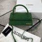 Jacquemus Le Chiquito Mini Foldover Bag Premium Replica Tote with Long Strap In Green Color
