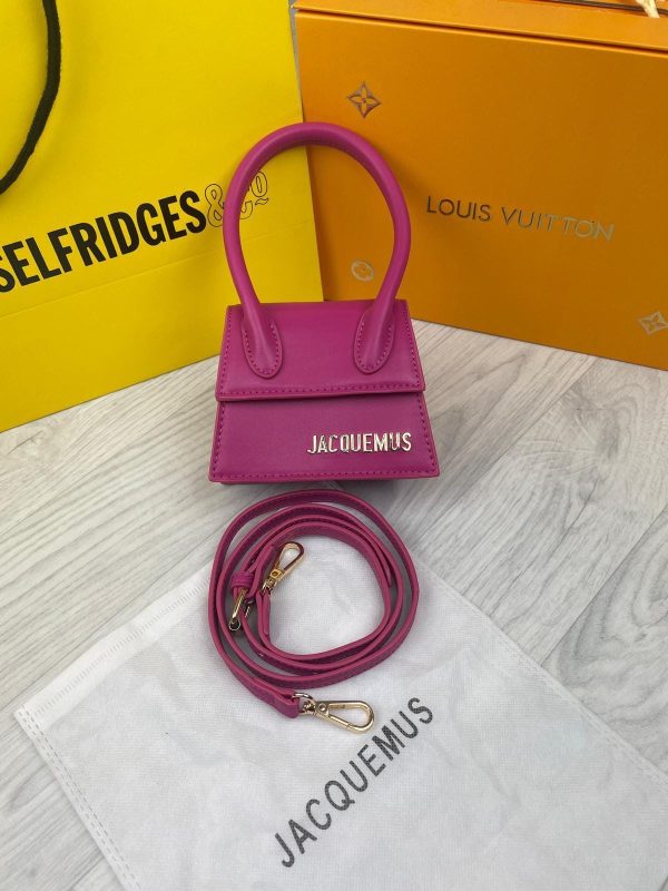 Jacquemus Le Chiquito Mini Replica Bag Luxury Crossbody Square Handbag for Women In Purple Color Jacquemus Le Chiquito Mini Replica Bag Luxury Crossbody Square Handbag for Women In Purple Color