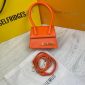 Jacquemus Le Chiquito Mini Replica Bag Luxury Crossbody Square Handbag for Women In orange Color