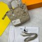 Mini Lady Dior Bag Ultramatte Cannage Calfskin Designer Handbag In Beige Colour
