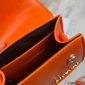 Top View with Handle and Zip in Orange