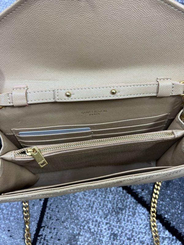 YSL Saint Laurent Paris Crossbody Bag With Cash Pouch in Beige YSL Saint Laurent Paris Crossbody Bag With Cash Pouch in Beige