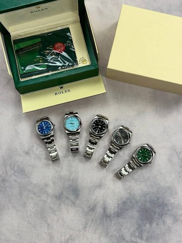 Rolex Oyster Perpetual With Silver Strap Rolex Oyster Perpetual With Silver Strap