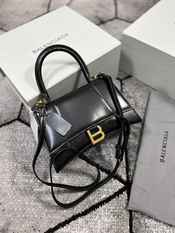 Balenciaga Women Hourglass Leather Replica Bag