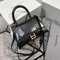 Balenciaga Women Hourglass Leather Replica Bag