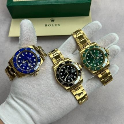 Rolex Submariner Date 116618LB With Golden Chain Strap