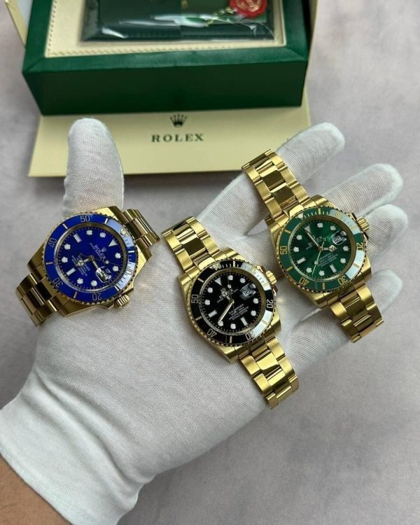 Rolex Submariner Date 116618LB With Golden Chain Strap
