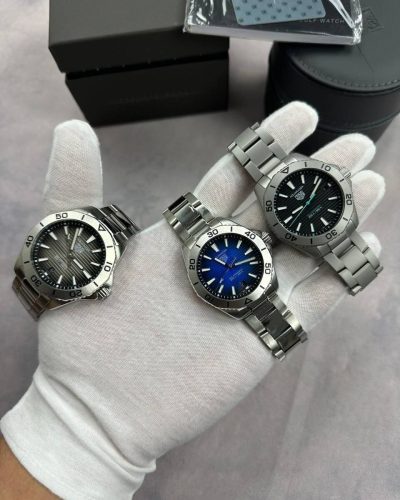 TAG Heuer Aquaracer Professional 200 Date Automatic with Silver Chain Strap