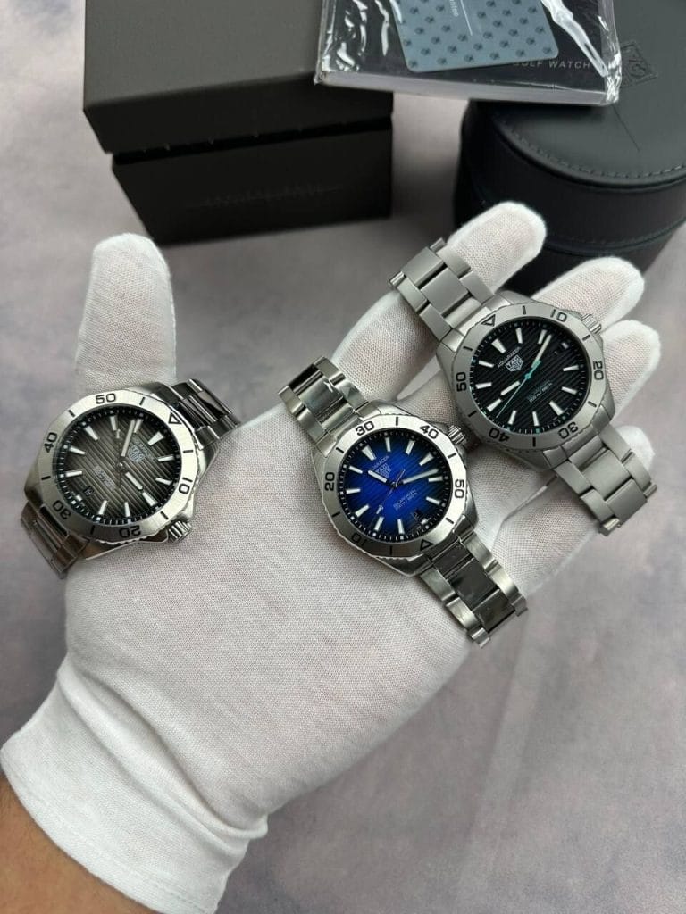 TAG Heuer Aquaracer Professional 200 Date Automatic with Silver Chain Strap