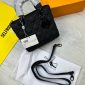 Mini Lady Dior Bag Ultramatte Cannage Calfskin Designer Handbag In Black Colour